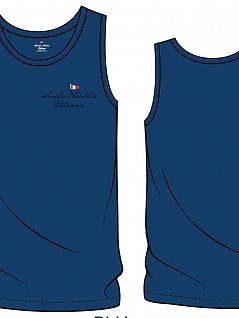 Мужская майка свободного кроя Nautica 715955_7 васильковый (bluette)