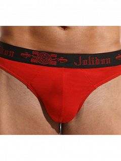 Шелковистые слипы на широкой резинке Jolidon DT81ммнТм Red