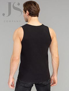 Однотонная майка на широких бретелях из хлопковой ткани Omsa JSOmT_U 1101 COTTON майка nero