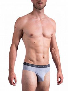 Комфортные брифы из модального трикотажа серого цвета Olaf Benz 130342c4104