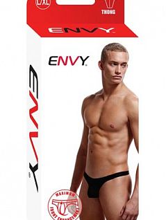 Мужские черные стринги "ENVY E034-BLK"