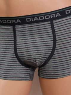Мягкие мужские трусы боксеры серого цвета в полоску Diadora DIB05873S вариант 3
