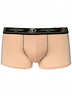 Укороченные мужские трусы боксеры бежевого цвета Jolidon Uomo N234