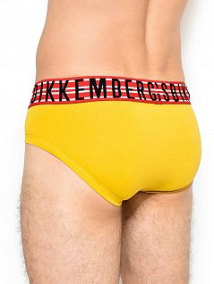 Яркие трусы на широкой полосатой резинке Bikkembergs вбкт04785бикк Оранжевый 8010