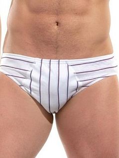 Набор полосатых брифов из хлопка (3шт) Jolidon DT1нТм Stripes