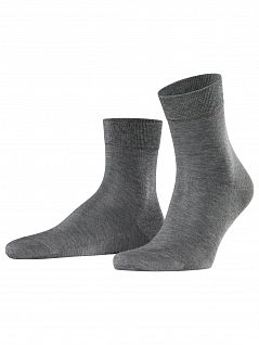 Комфортные носки из гладкой ткани Falke 13062 Tiago SS (муж.) Серый (3390)