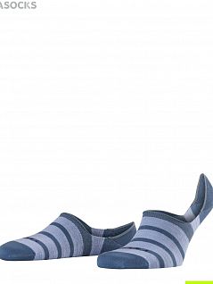 Хлопковые следы с усиленными зонами Falke 13383 Even Stripe IN Синий