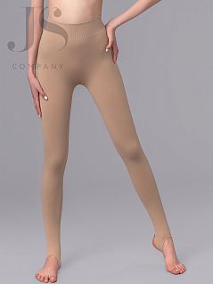 Эластичные леггинсы из мягкой микрофибры GIULIA JSLEGGINGS STRAPS naturale gul