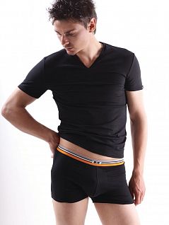Мягкая футболка из эластичной ткани Jolidon DTФМ17бл Black