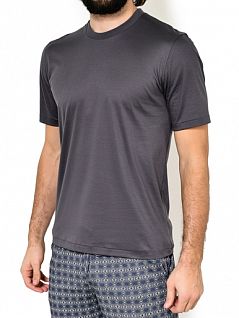 Гладкая футболка с эластичной отделкой Zimmerli 2861447зимерли Черный 86