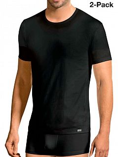 Комплект из двух классических мужских футболок черного цвета Jockey 17301822 Nos (муж.) (2шт.) Черный