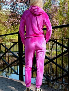 Костюм домашний из велюровой ткани в спортивном стиле Merribel VOMerribel_Dollien dres Fuchsia Фуксия