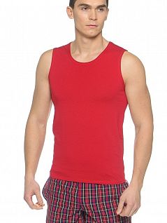 Мужская майка на широких лямках Jolidon DTММ19бл Red
