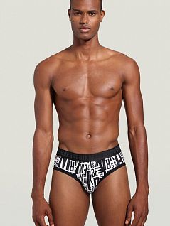 Брифы с буквенным принтом Bikkemberg вбкт04990бикк Черный-белый S100