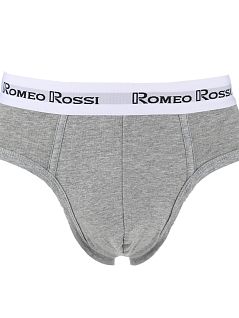 Мужские брифы из эластичного хлопка серого цвета Romeo Rossi RTRR367-3