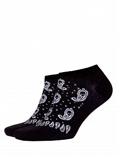 Оригинальные носки с узором Burlington 21809 Bandana SN Черный 3000