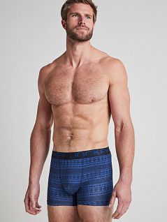 Анатомические боксеры с геометрическим орнаментом синего цвета JOCKEY 1905212Hc458