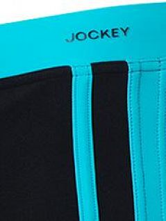 Пляжные плавки на пришивной резинке бирюзового цвета JOCKEY 61444 (муж.) Черный 999