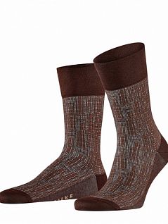 Хлопковые носки на широких манжетах Falke 12403 Sens. Poise SO (муж.) Коричневый 5033