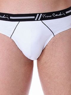 Стильные мужские трусы слипы белого цвета Pierre Cardin SBE 90LY_S