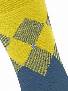 Двухцветные носки на комфортных манжетах Burlington 21912 Hampstead SO Синий 6522