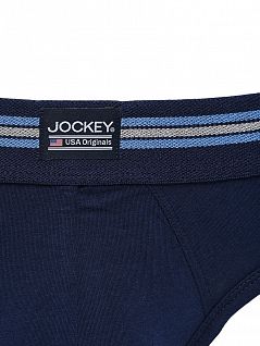 Комплект трусов средней посадки (3 шт) Jockey 17302483 (муж.) (3шт.) Синий 450
