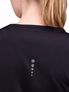 Эластичная футболка с круглым вырезом горловины из полиэстра и эластана LTBS6695 BlackSpade черный