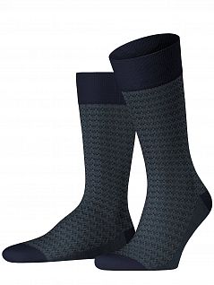 Современные носки из мерсеризованного хлопка Falke 12432 (муж.) Синий 6414
