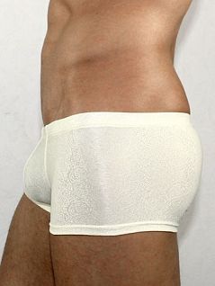 Эластичные полупрозрачные мужские трусы хипсы жёлтого цвета Romeo Rossi Heaps R00212 распродажа