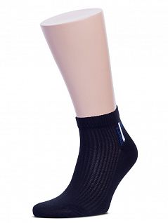 Комплект из 10 пар мужских спортивных носков из хлопка темно-серого цвета "RuSocks" М-2210