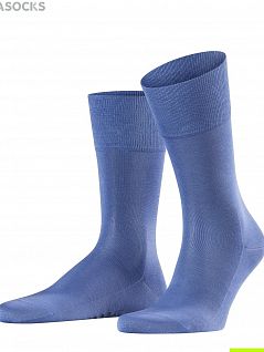 Хлопковые носки с шелковистым блеском Falke 14662 Tiago SO (муж.) Голубой (6822)