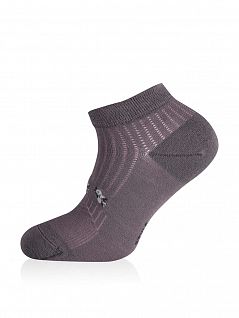 Носки женские короткие (темно-серый) Sis LT6875 (набор из 3х штук)