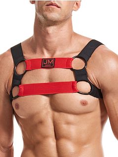 Мужская портупея на широких лямках красного цвета JOCKMAIL RTJM904-8