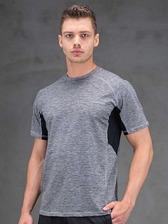 Эластичная футболка из полиэстра BlackSpade LTBS7887 BlackSpade серый меланж