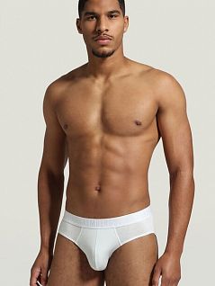 Набор брифов из эластичного хлопка (2шт) Bikkembergs BKK1USP03cWhite