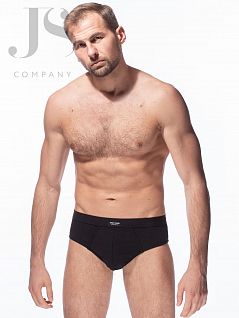 Натуральные слипы на вшивной резинке Enrico Coveri JSES 1002 slip nero
