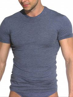 Удобная кроем футболка из модала Jolidon Uomo M227 темно-серый (dark grey) распродажа