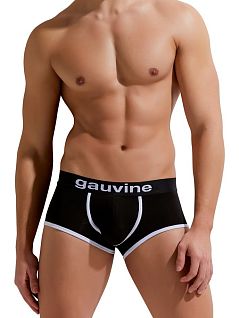 Стильные хипсы с окантованным гульфиком черного цвета GAUVINE RTGAU3004-01