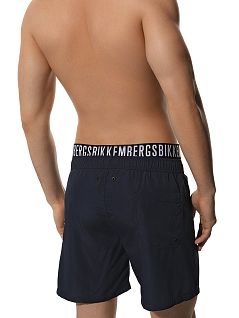 Стильные плавки-шорты из легкого полиэстра Bikkembergs BKK2MBS02cNavy