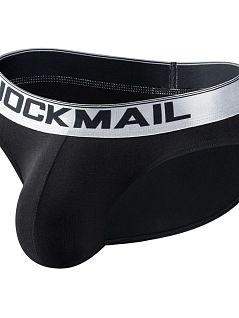 Эластичные брифы из хлопка черного цвета JOCKMAIL RTJM2029-2