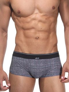 Трусы хипсы в спортивном стиле серого цвета Oboy City Boy 8005c35 распродажа