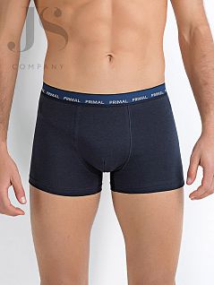 Однотонные боксеры из хлопка PRIMAL JSPRIMAL B222 boxer blu prm