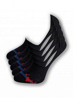 Комфортные подследники из эластичного хлопка (5пар) LTSS9931 Sis черный