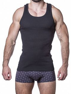 Облегающая майка с U-образным вырезом черного цвета Sergio Dallini RTSDV770-2