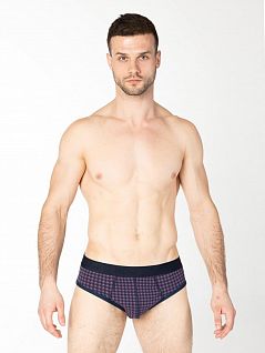 Оригинальные брифы с узором (3шт) LTOZ1742-F-23 Oztas серый-синий-черный