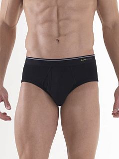 Мягкие хлопковые трусы-брифы с "гульфиком" черного цвета BlackSpade TENDER COTTON b9224 черный распродажа