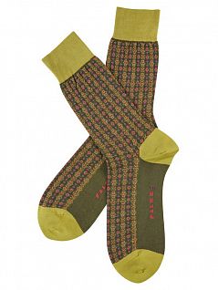 Усиленные носки с узором галстука Falke 14016 Match fruit SO Зеленый 7126