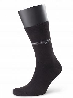 Комплект нежных мужских носков (5 шт.) из хлопка черного цвета с рисунком Аvani 4М-141 распродажа