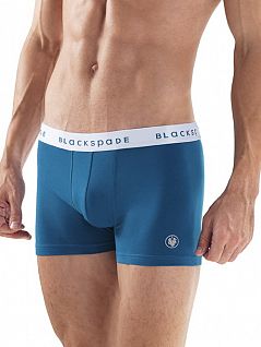 Зеленые мужские трусы-боксеры из широкой резинкой BlackSpade SPORT b9521