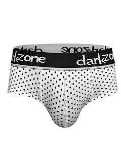 Привлекательные брифы в черный горошек белого цвета DARKZONE RTDZN6381